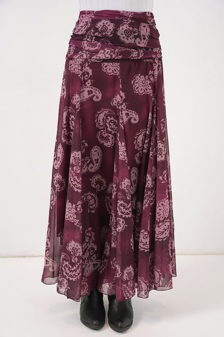 Hoge Taille Paisley Maxi Rok - Image 3