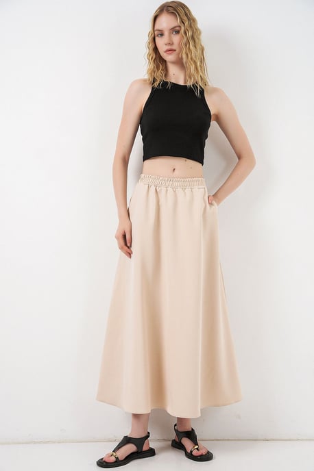 Hoge Taille A-Lijn Maxi Rok - Image 1