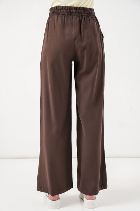 Hoge taille wijde broek met zakken - Image 6
