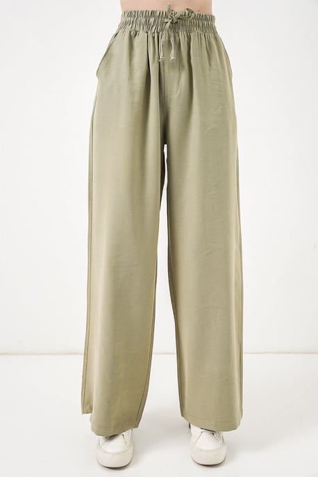 Hoge Taille Wijde Pantalon met Zak - Image 2