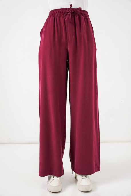 Hoge Taille Wijde Pijpen Broek met Zak - Image 2
