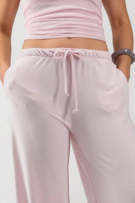 Wijde broek met trekkoord in de taille - Image 6