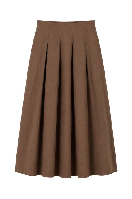 Hoge Taille A-Lijn Midi Rok - Image 1