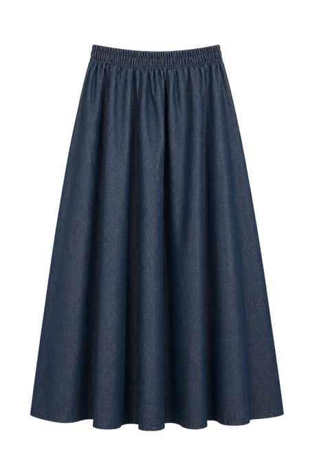 Hoge Taille A-Lijn Midi Jeansrok - Image 3