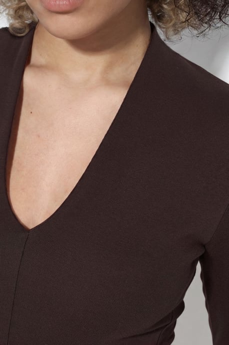 Slim Fit V-hals Lange Mouwen Blouse - Image 5