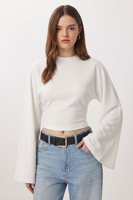 Ronde Hals Lange Mouw Blouse - Image 3