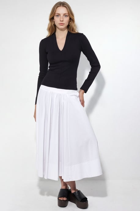 Slim Fit V-hals Lange Mouwen Blouse - Image 2