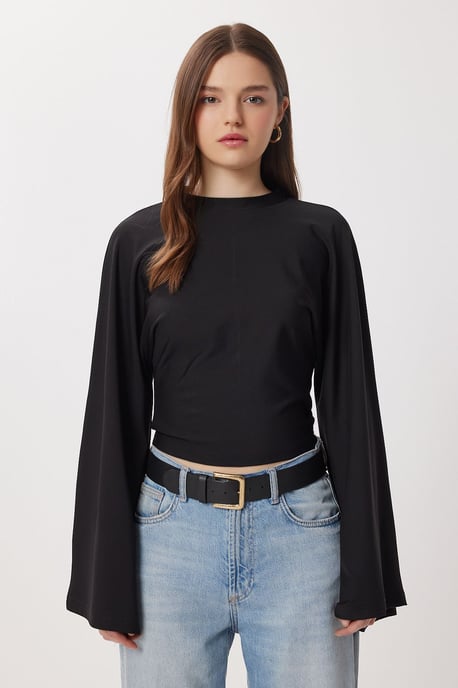 Ronde Hals Lange Mouwen Blouse - Image 3