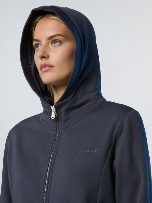North Sails Hoodie met rits Met ton-sur-ton logo - Image 5