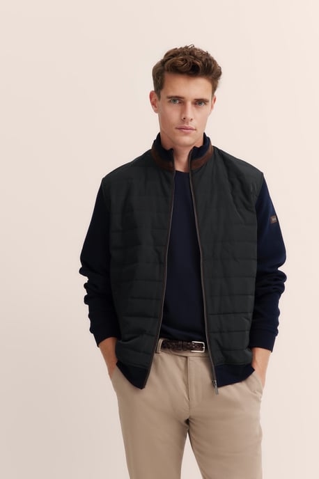 Bugatti Herren Jas met materiaalmix - Image 1