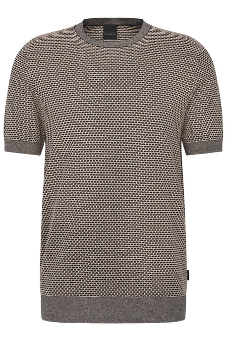 Bugatti Herren Gebreid shirt met honingraatstructuur - Image 3