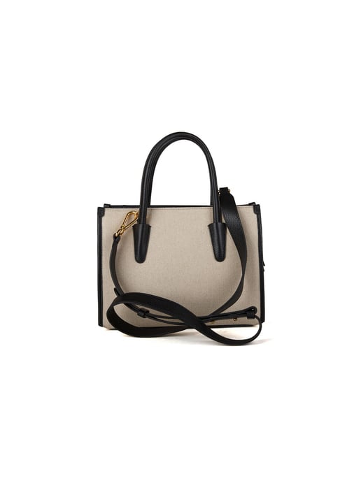 Coccinelle Myrtha26 Canvas Handtas Canvas Stof/Geribbeld Leer - Image 3