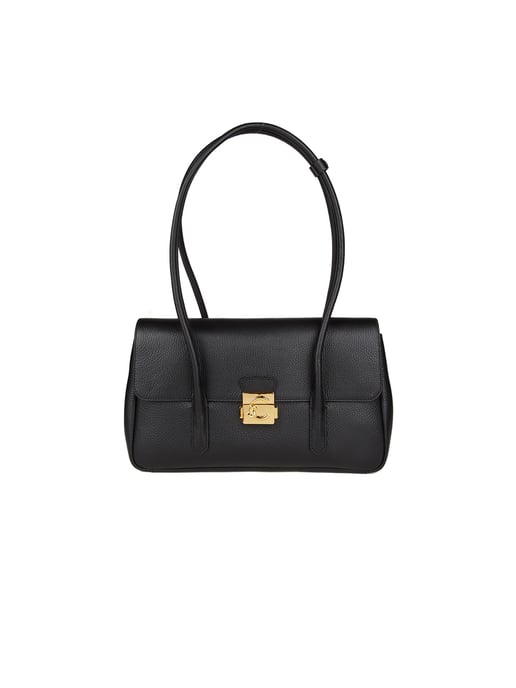 C-Me Lockhandtas Geribbeld Leder. 001 - Image 1