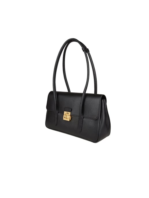 C-Me Lockhandtas Geribbeld Leder. 001 - Image 2