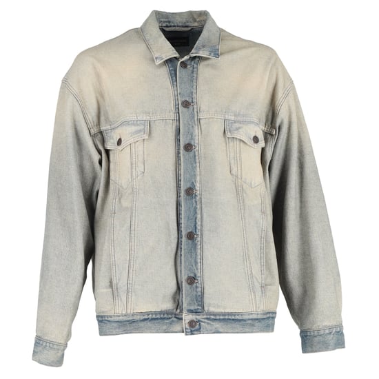 Balenciaga Gewassen Denim Jacket in Blauwe Katoen - Image 1