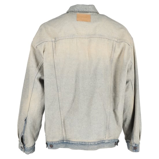 Balenciaga Gewassen Denim Jacket in Blauwe Katoen - Image 3