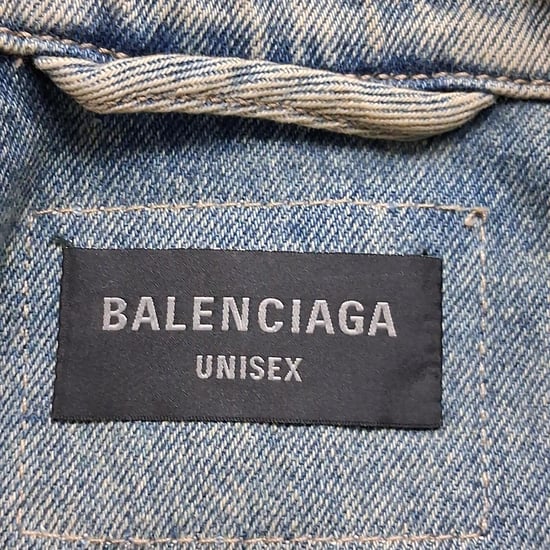 Balenciaga Gewassen Denim Jacket in Blauwe Katoen - Image 6