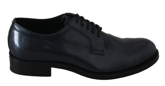 Dolce & Gabbana Blauwe Leren Derby Kledingformele Schoenen - Image 1