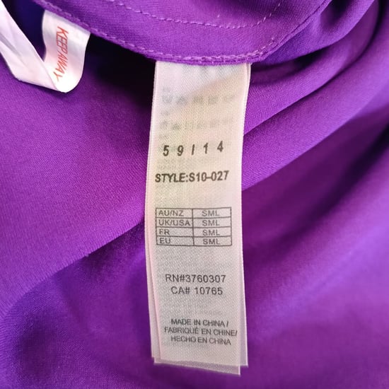 Stella McCartney Clara Fluisterende Mini-jurk in Paarse Zijde - Image 5