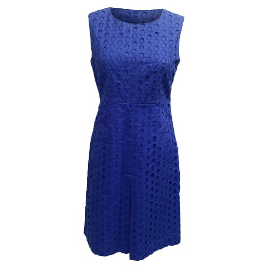 Diane von Furstenberg Oogjes Mini-Jurk in Blauwe Katoen - Image 1