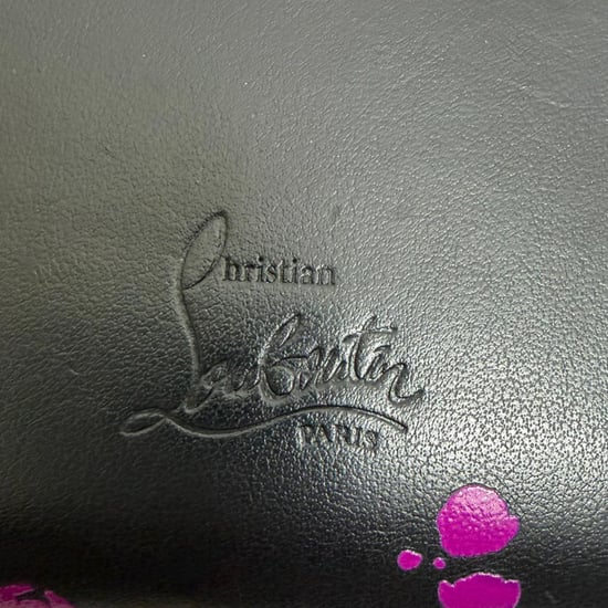 Christian Louboutin Panettone Loubitag portemonnee in zwart leer - Image 3