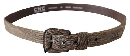Costume National Bruin Leren Logo Gesp Tailleband - Image 3