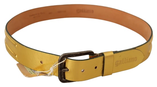 Metaal leren riem met gouden gesp - Image 3