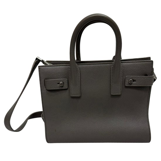 Saint Laurent Sac De Jour Nano-tas in grijs leer - Image 2