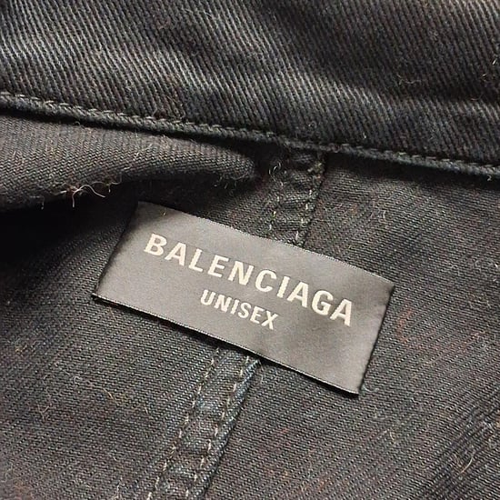 Balenciaga Gewassen Gedeconstrueerde Denimjack in Zwarte Katoen - Image 5