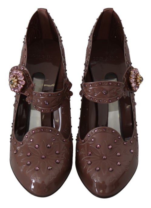 Dolce Gabbana Bloemige Mary Jane Hakken - Image 2