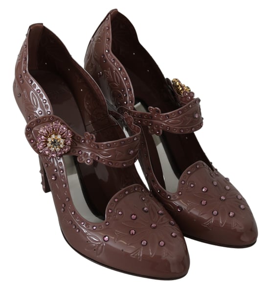 Dolce Gabbana Bloemige Mary Jane Hakken - Image 3
