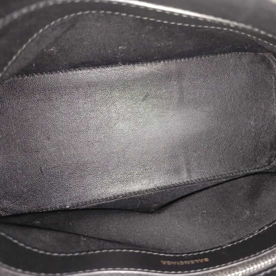 Balenciaga Kleine Logo Ville Geprinte Tas in Zwart Leer - Image 6