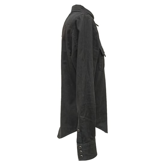 Saint Laurent Overhemd met Knoop in Zwarte Katoen - Image 2