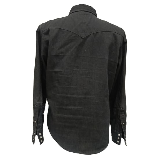 Saint Laurent Overhemd met Knoop in Zwarte Katoen - Image 3