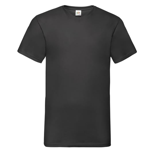 Fruit of the Loom Heren Valueweight V Neck T-shirt (Zwart) - Image 1