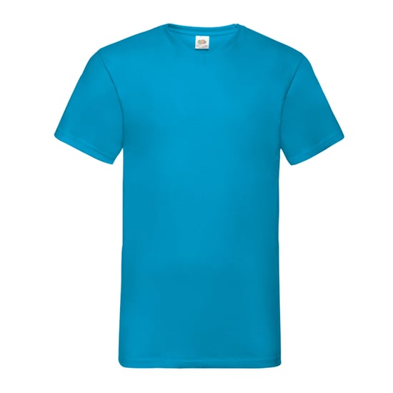 Fruit of the Loom Heren Valueweight V Neck T-shirt (Azuurblauw) - Image 1