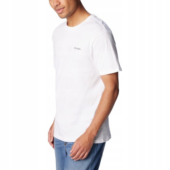 Columbia Heren Basis Logo T-Shirt (Wit) - Image 3