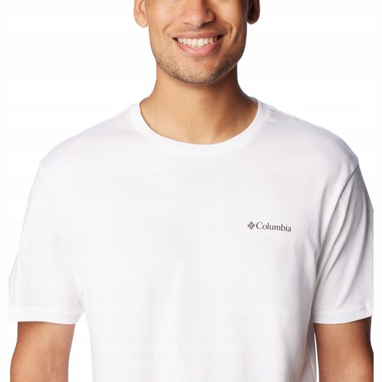 Columbia Heren Basis Logo T-Shirt (Wit) - Image 4