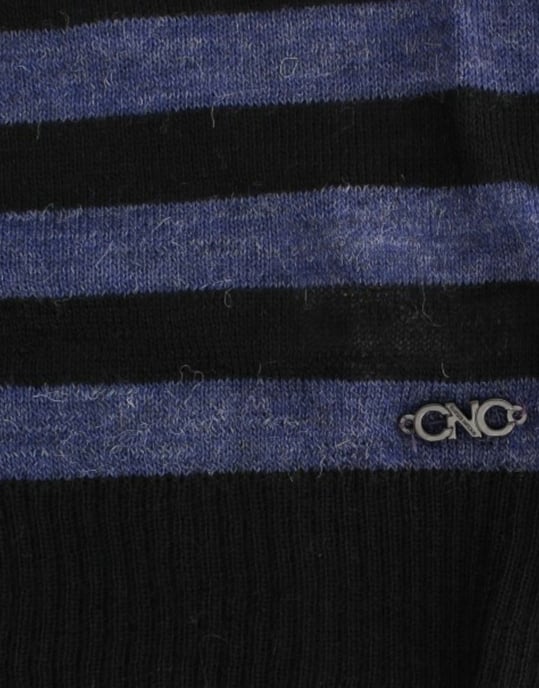 V-hals Gestreepte Brei Sweater - Image 6