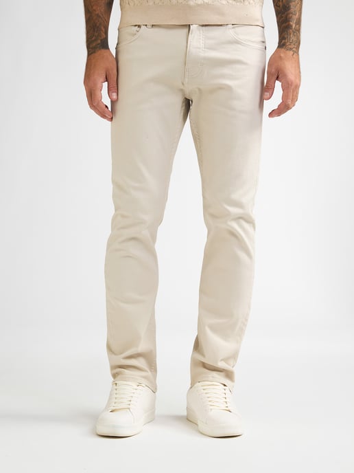 Petrol Industries - Heren Starling Straight Fit Gekleurde Denim Serpiente - Wit - Image 1