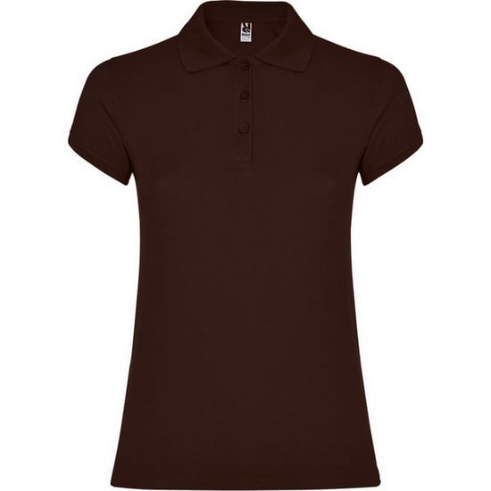 Roly Dames/Dames Ster Poloshirt (Chocolade) - Image 1