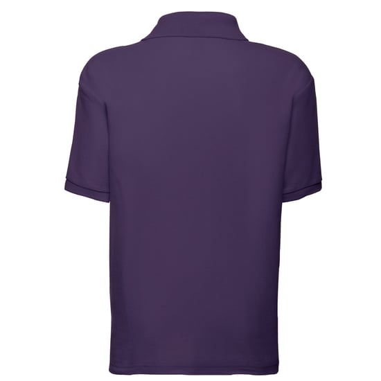 Fruit of the Loom Kinder/Kinder 65/35 Poloshirt (Paars) - Image 2