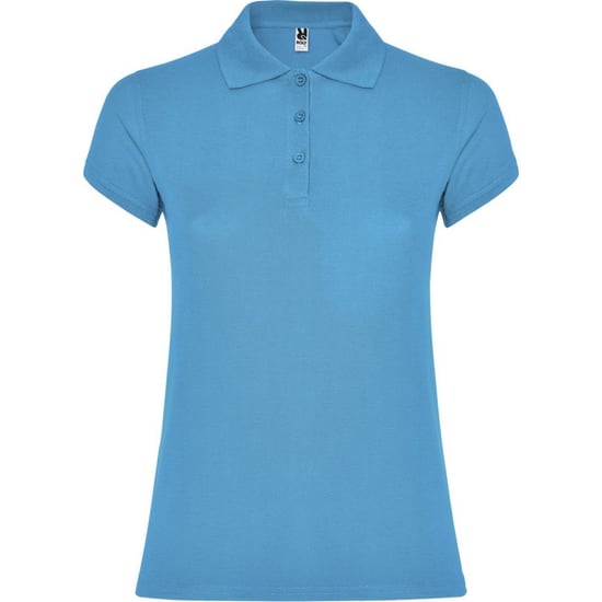 Roly Dames/Dames Ster Poloshirt (Turquoise) - Image 1