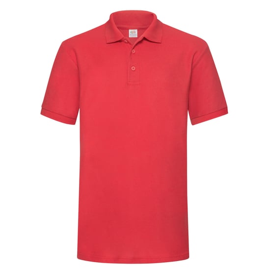Fruit of the Loom Heren 65/35 Zwaargewicht Poloshirt (Rood) - Image 1