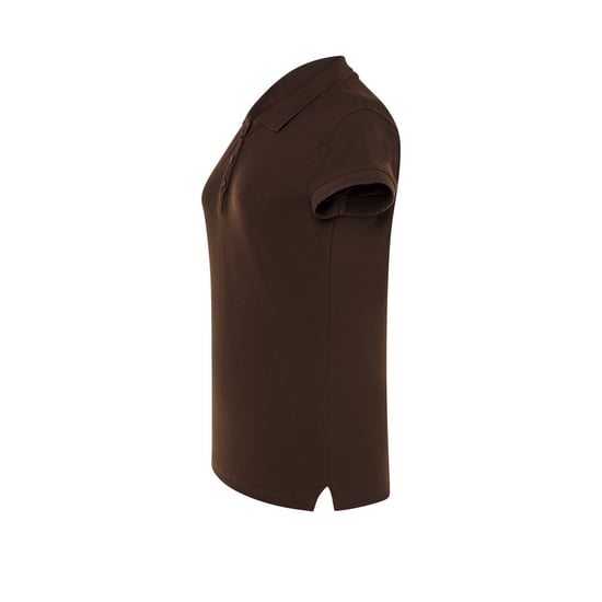 JHK Dames/Dames Regular Poloshirt (Chocolade) - Image 3
