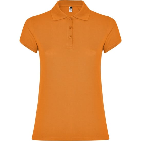 Roly Dames/Dames Ster Poloshirt (Oranje) - Image 1