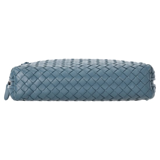 Bottega Veneta Intrecciato Nodini Schoudertas in Blauw Leer - Image 5