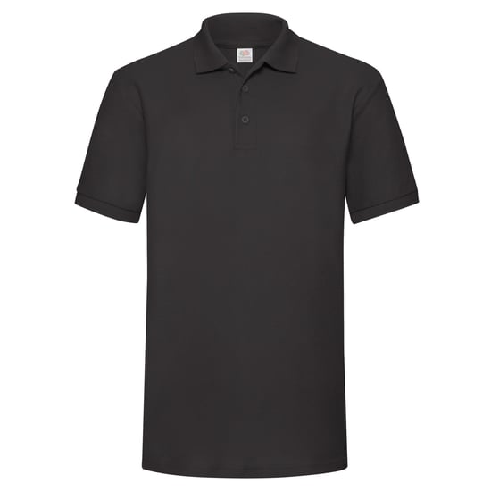 Fruit of the Loom Heren 65/35 Zwaargewicht Poloshirt (Zwart) - Image 1