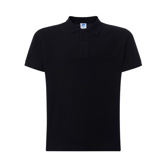 JHK Heren Pique Regular Poloshirt (Zwart) - Image 1