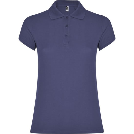 Roly Dames/Dames Ster Poloshirt (Denim Blauw) - Image 1